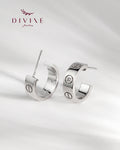 Silver earrings 214