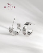 Silver earrings 214