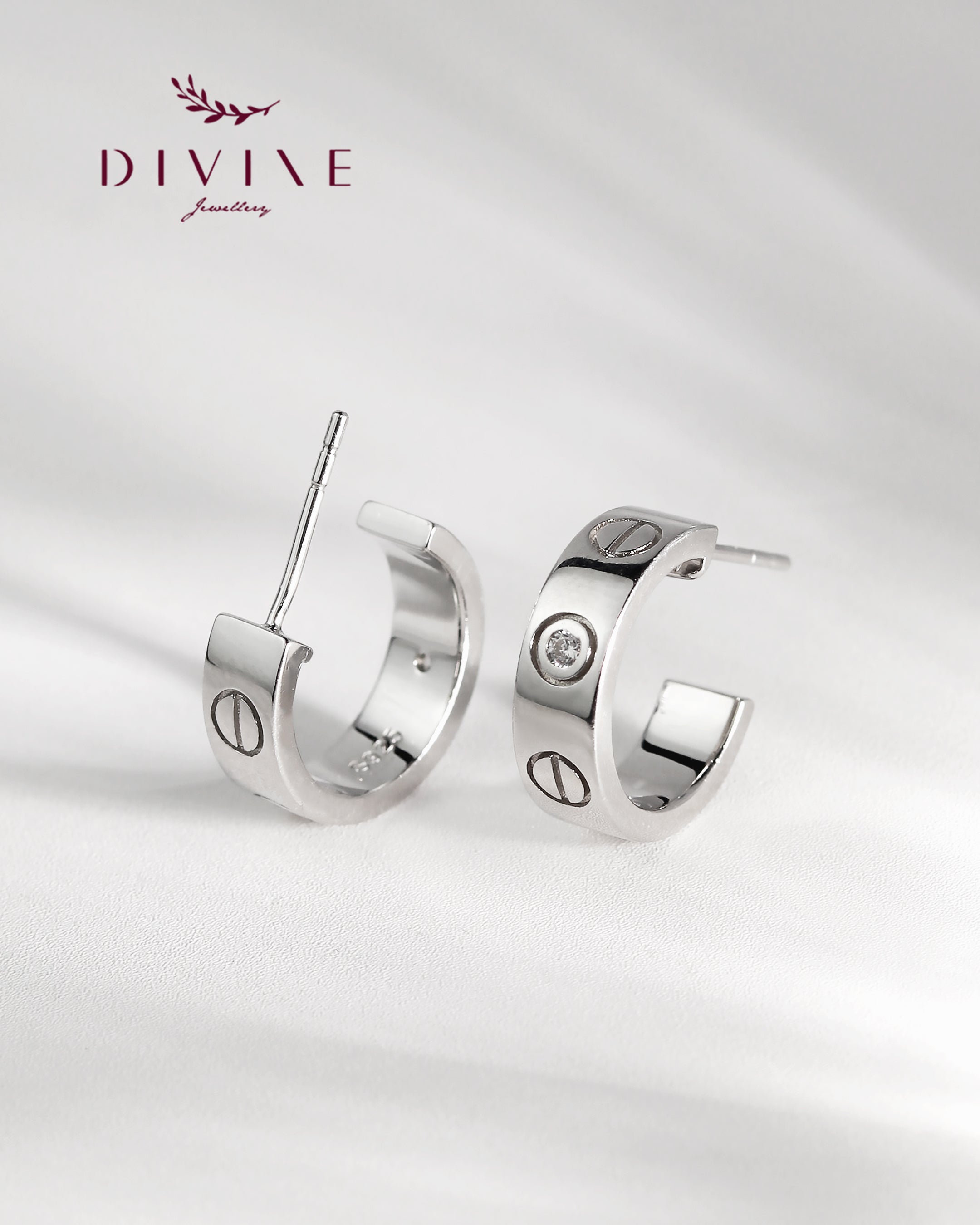 Silver earrings 214