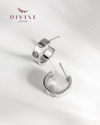 Silver earrings 214