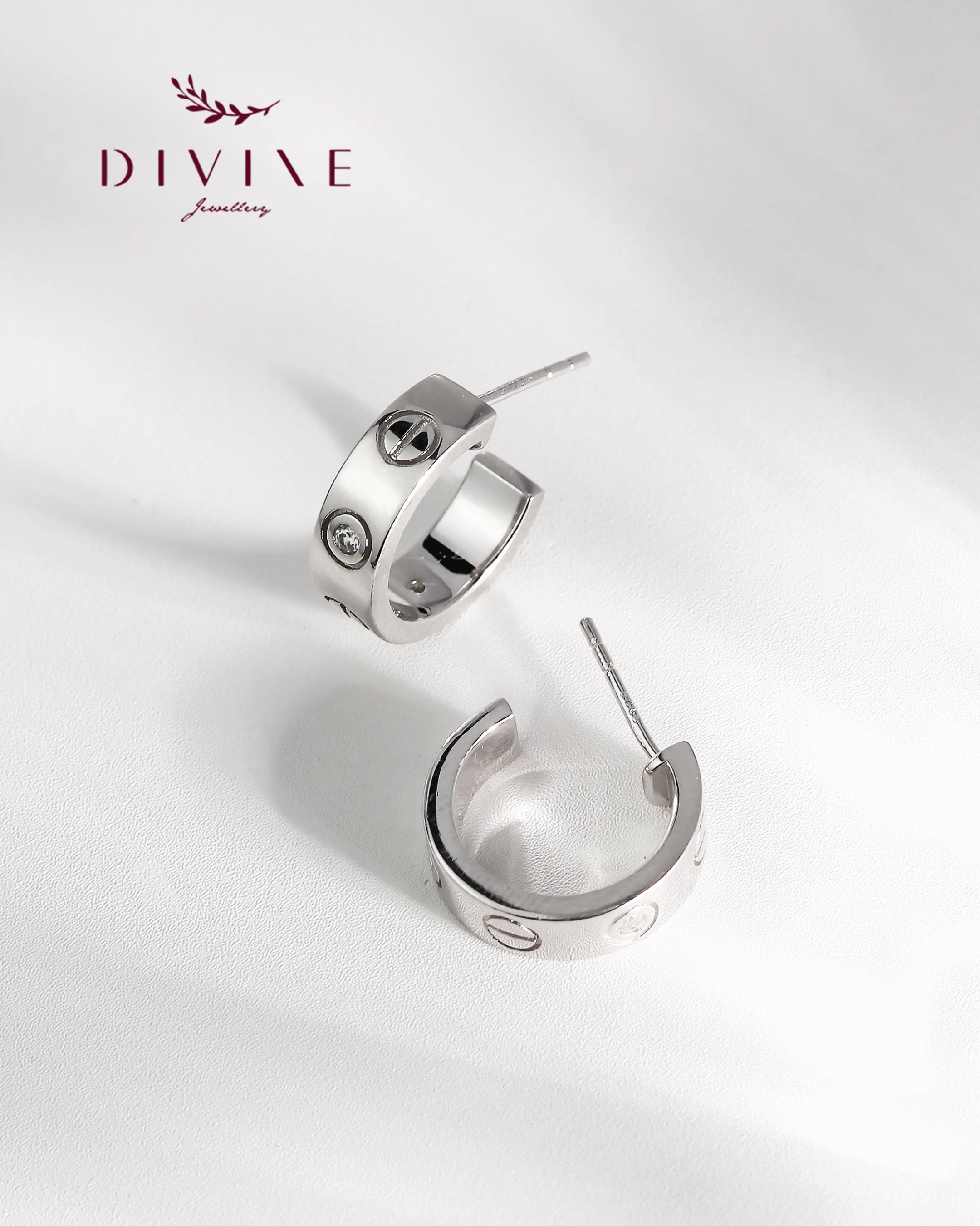 Silver earrings 214