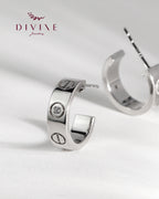 Silver earrings 214