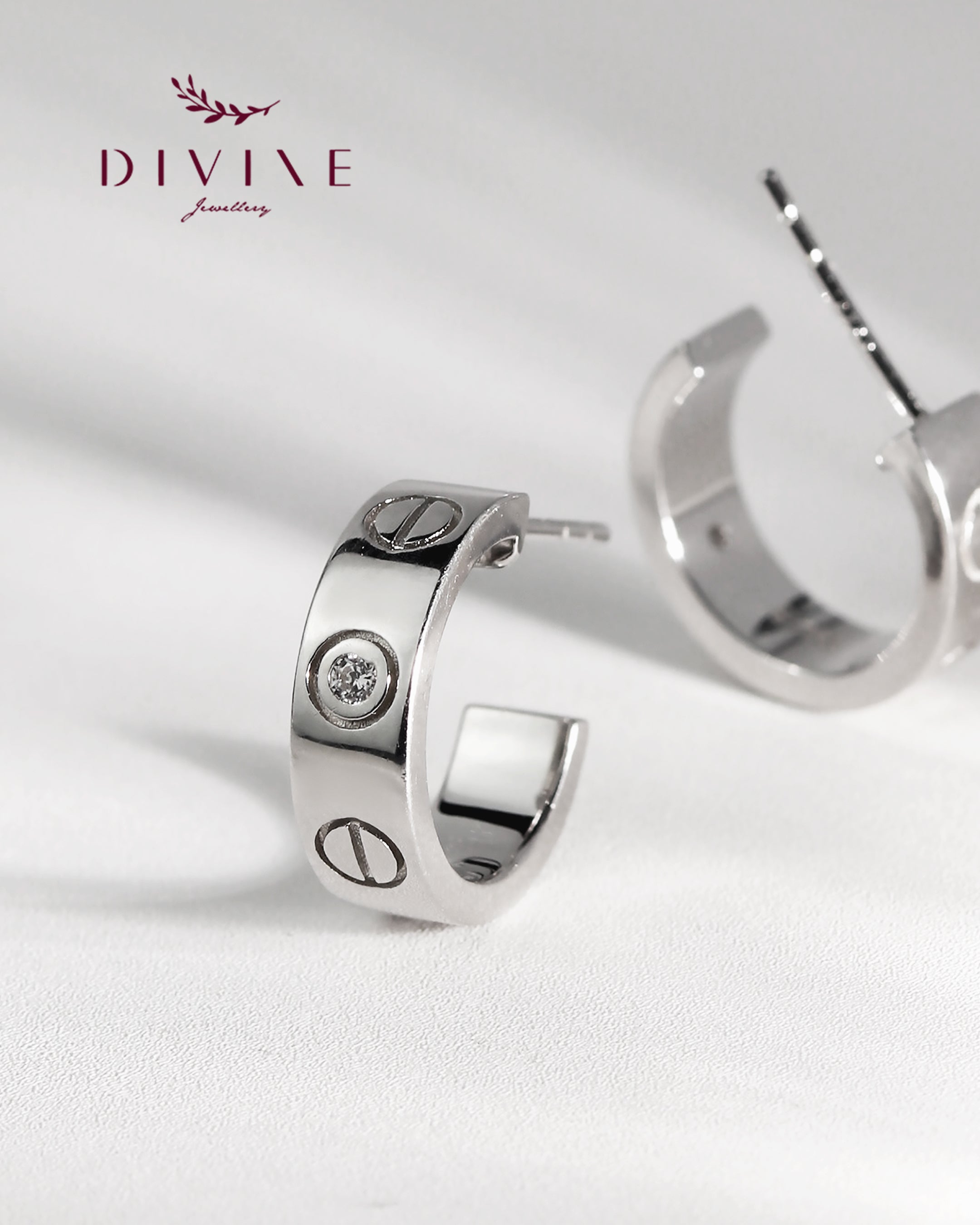 Silver earrings 214