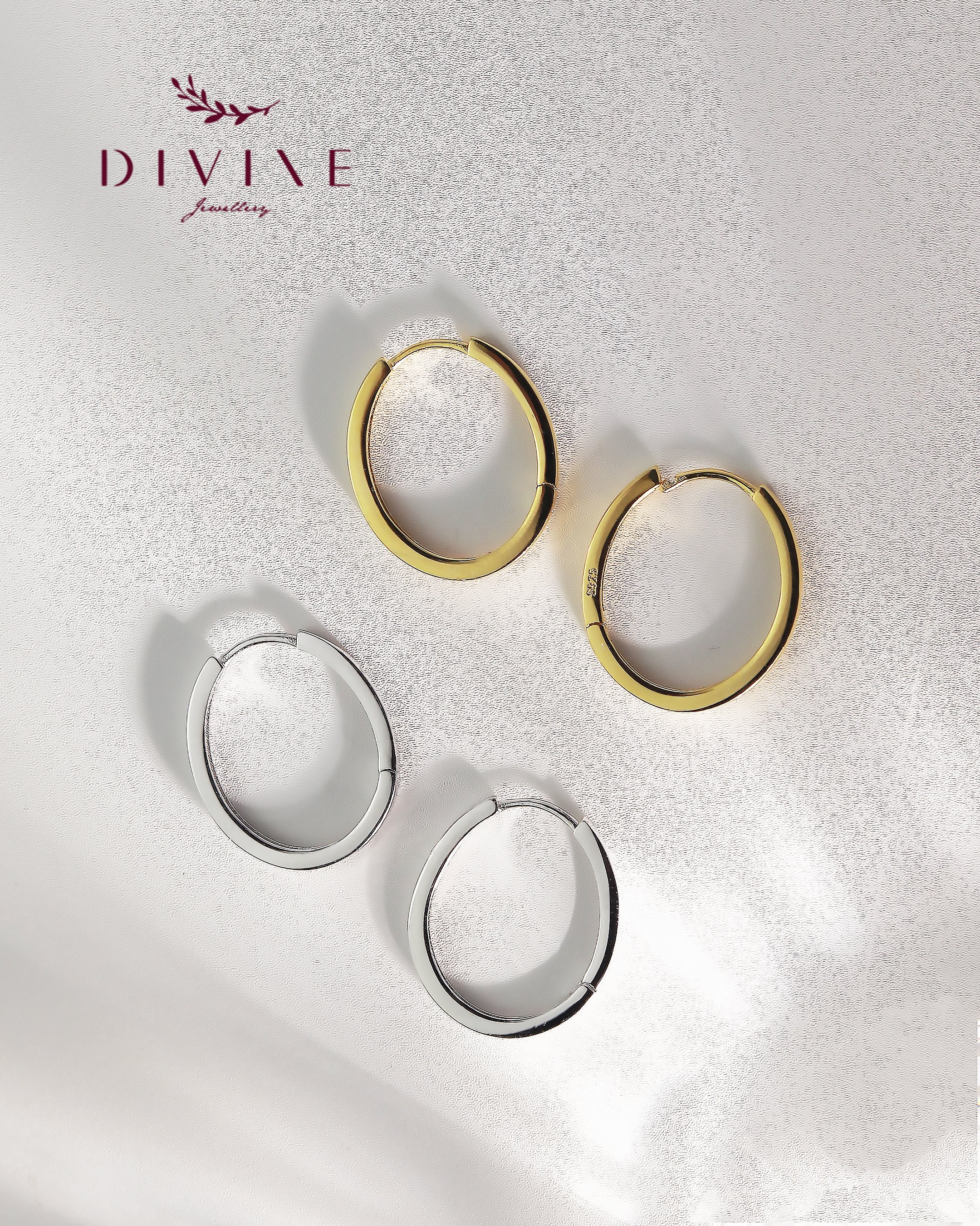 Silver earrings 217
