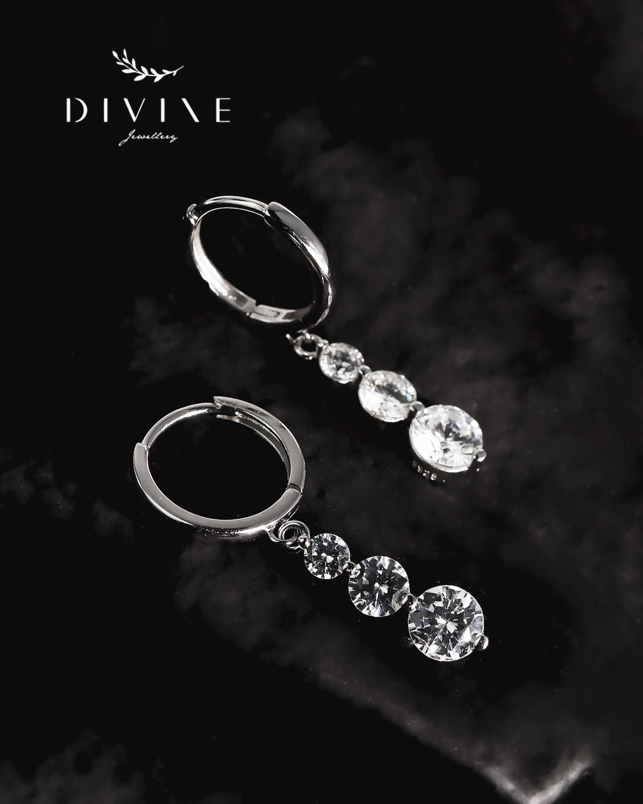 Silver earrings 225