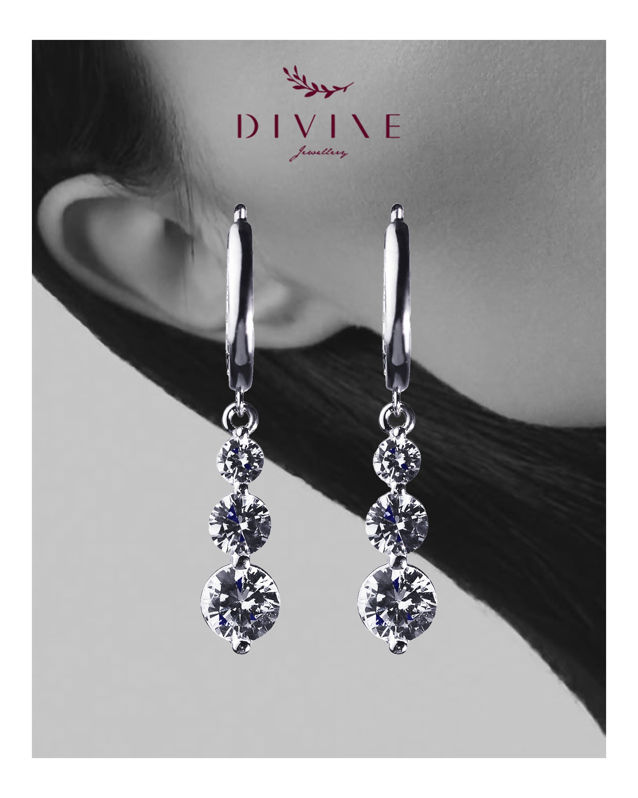Silver earrings 225