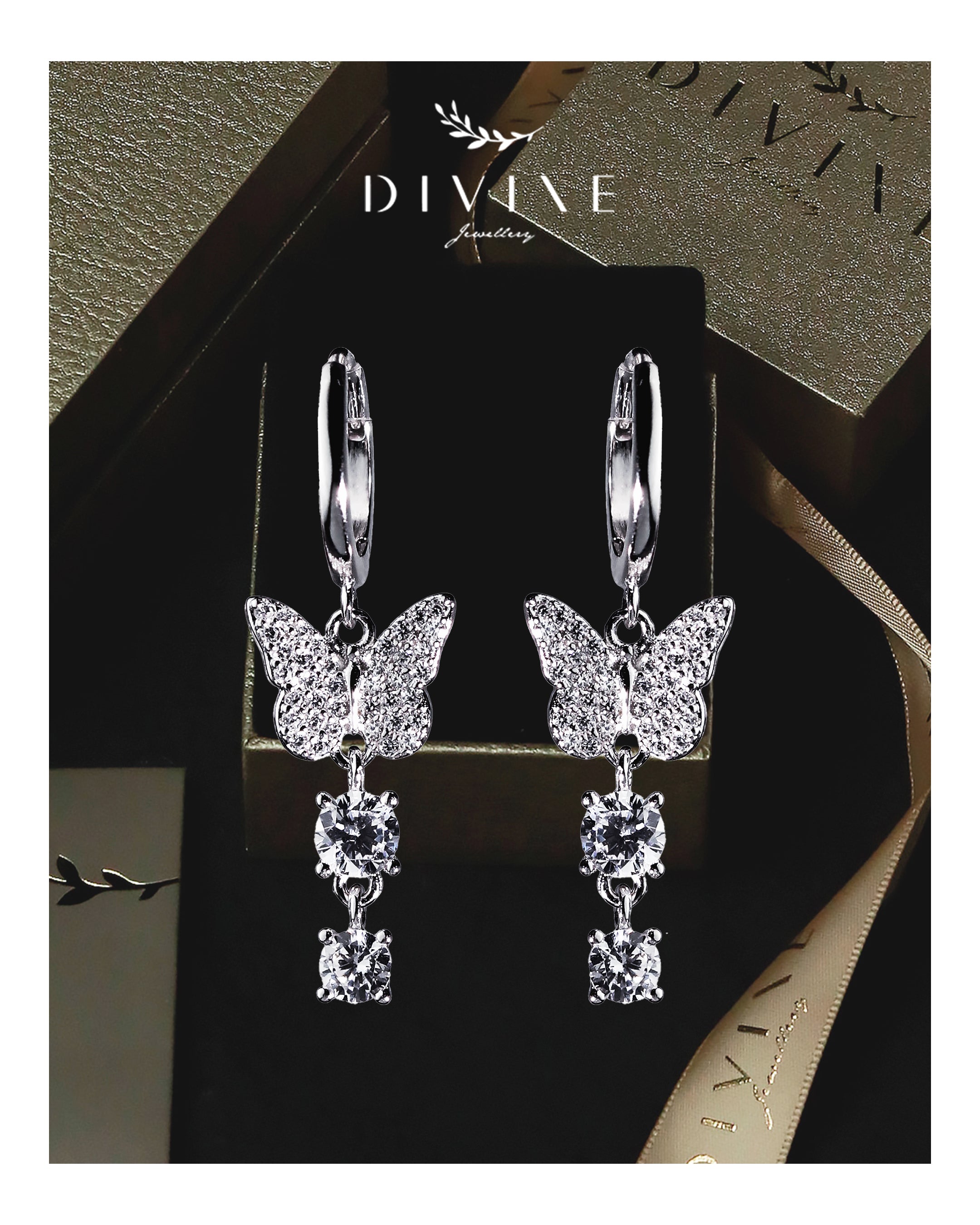 Silver earrings 226