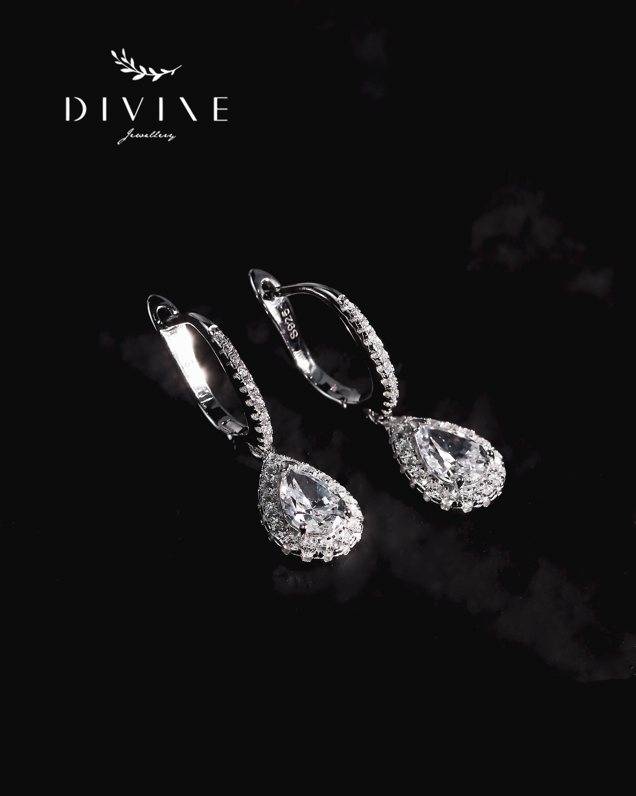 Silver earrings 228