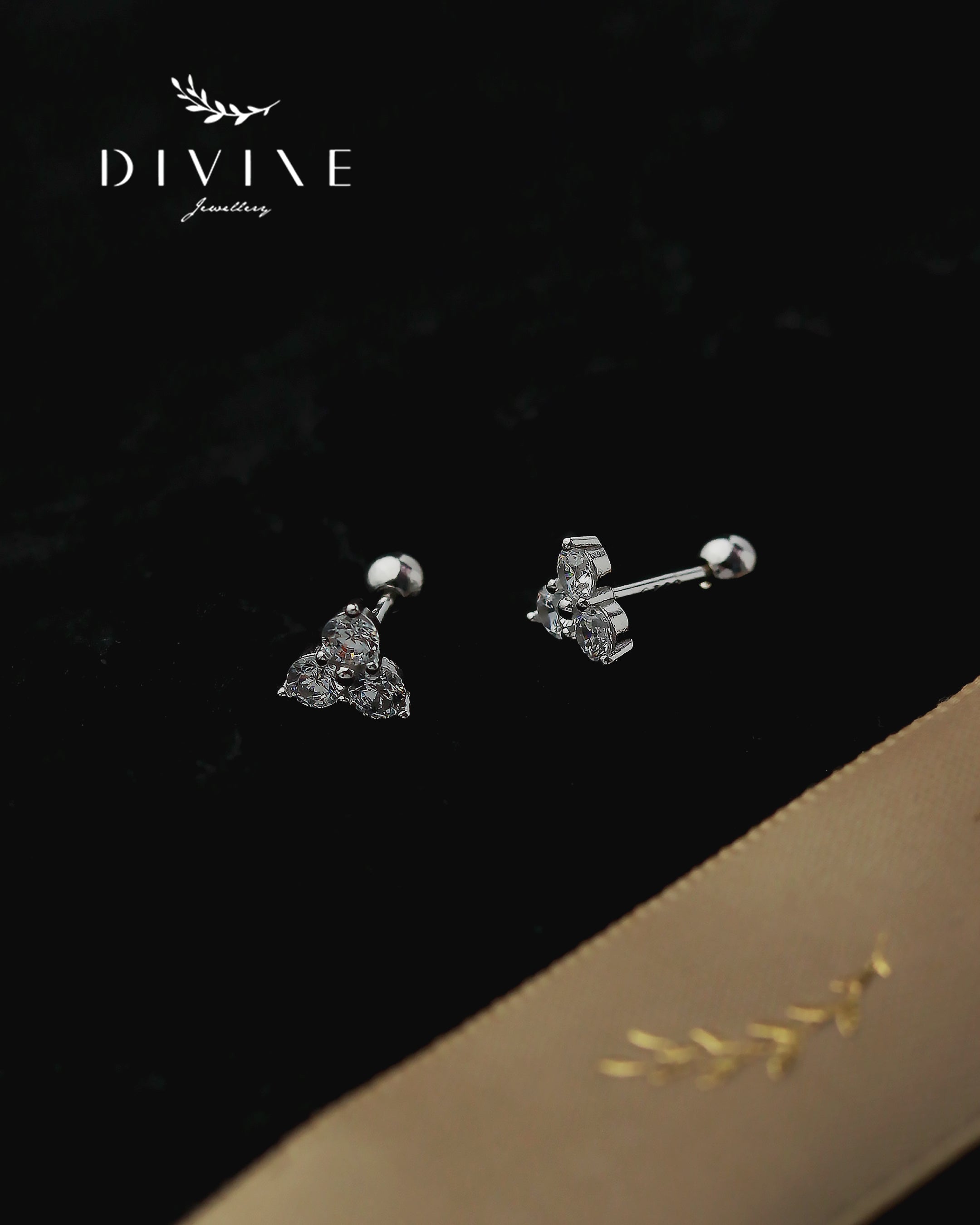 Silver Piercing Earrings 002