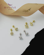 Silver Piercing Earrings 014