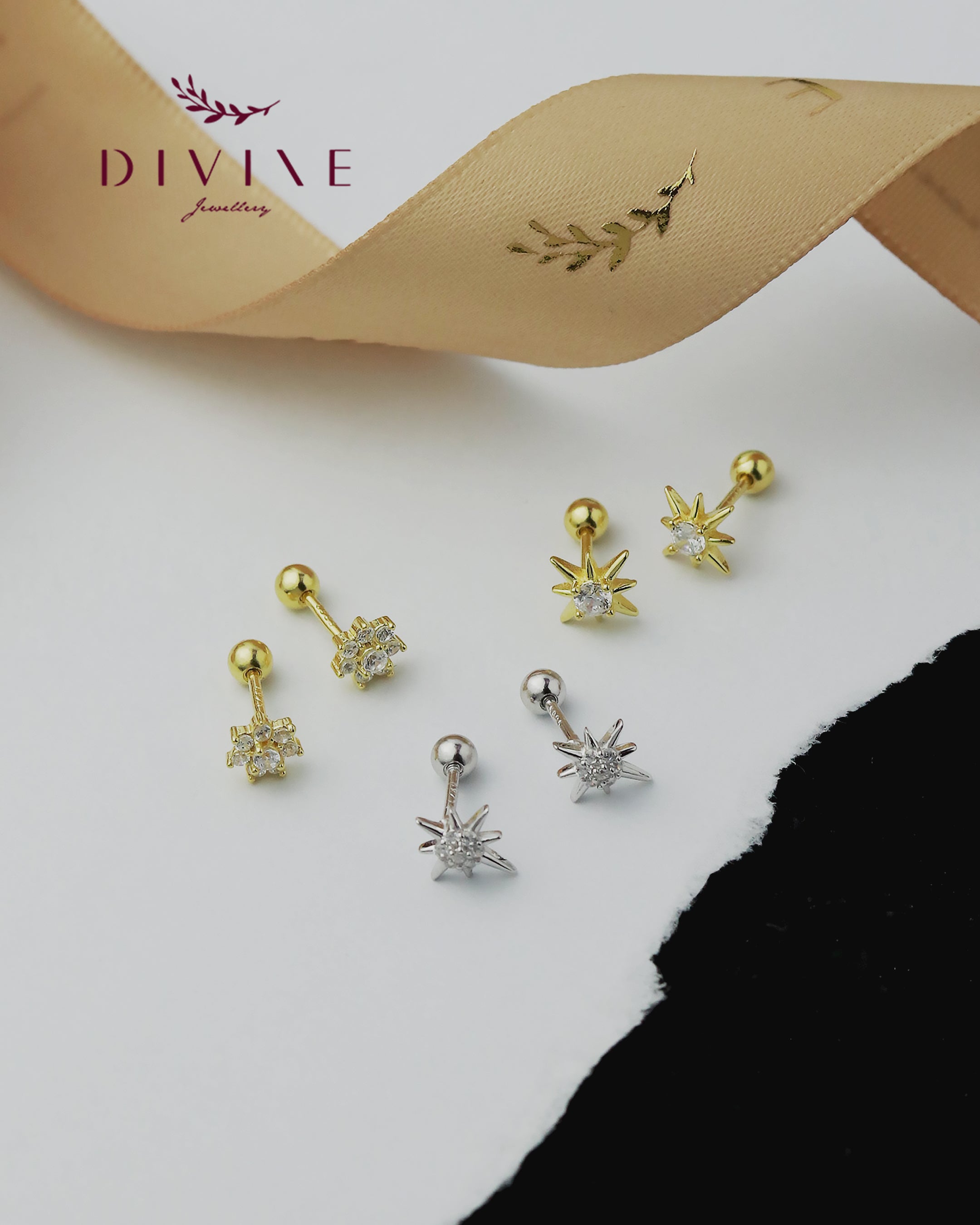 Silver Piercing Earrings 017