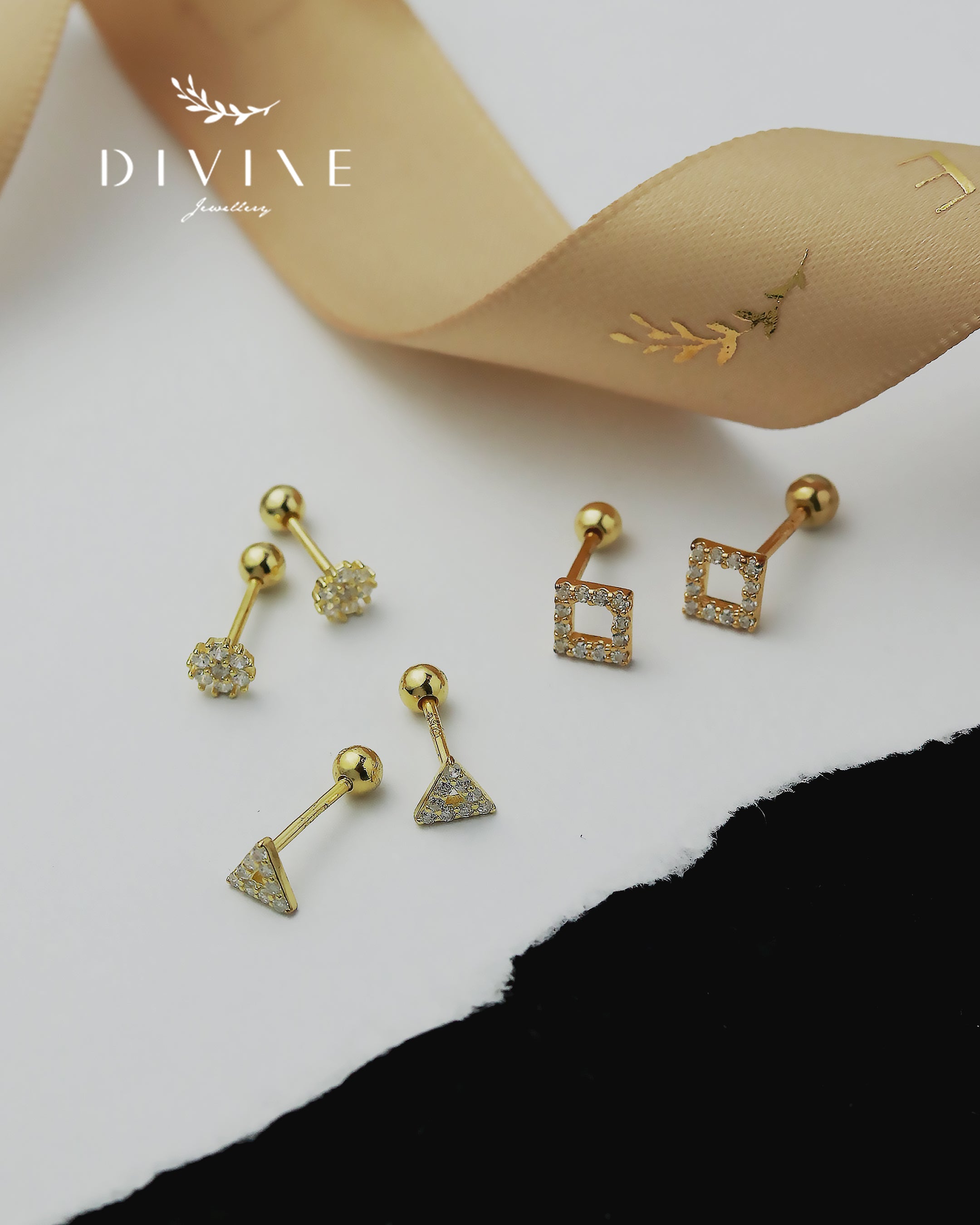 Silver Piercing Earrings 016