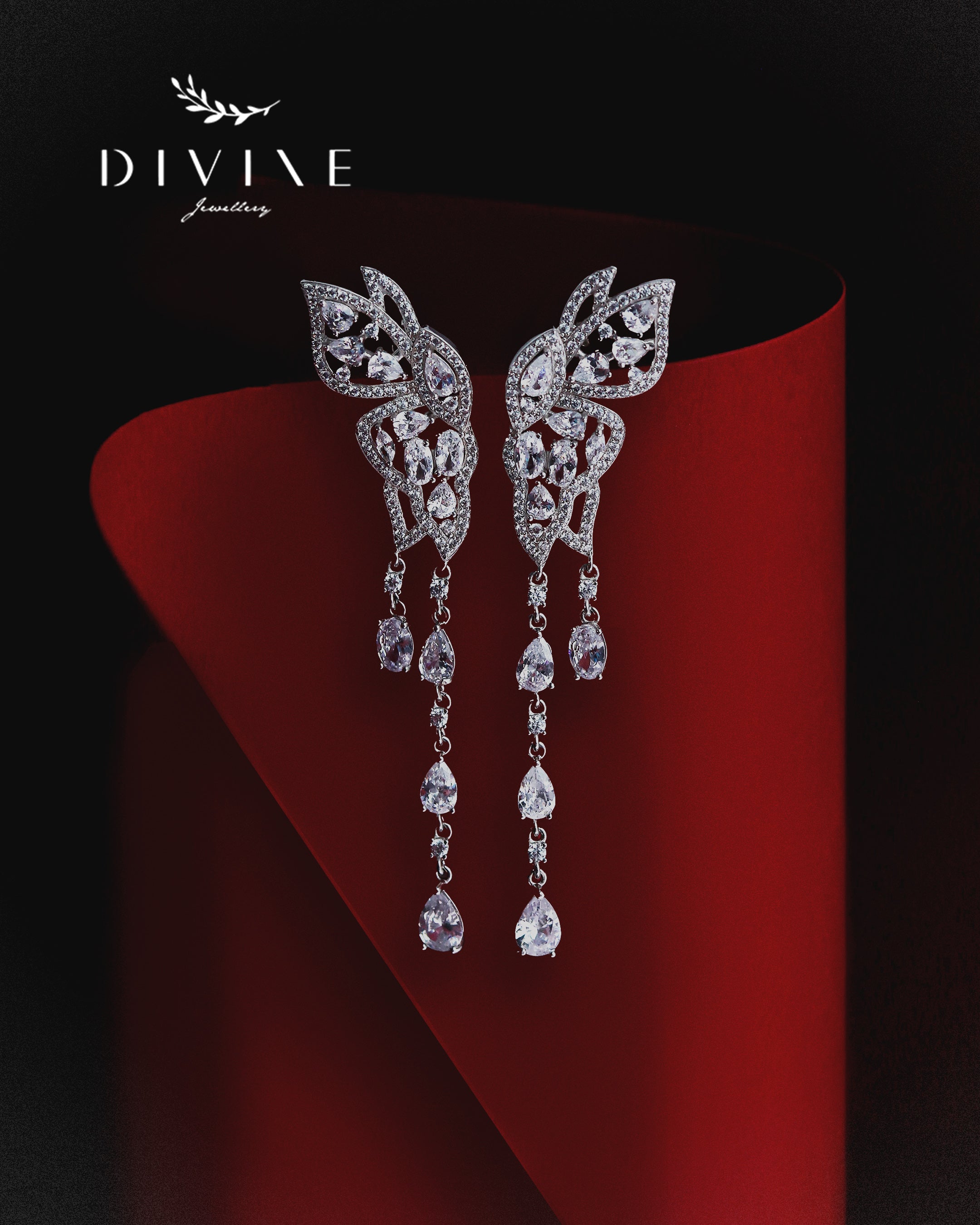Silver earrings 301