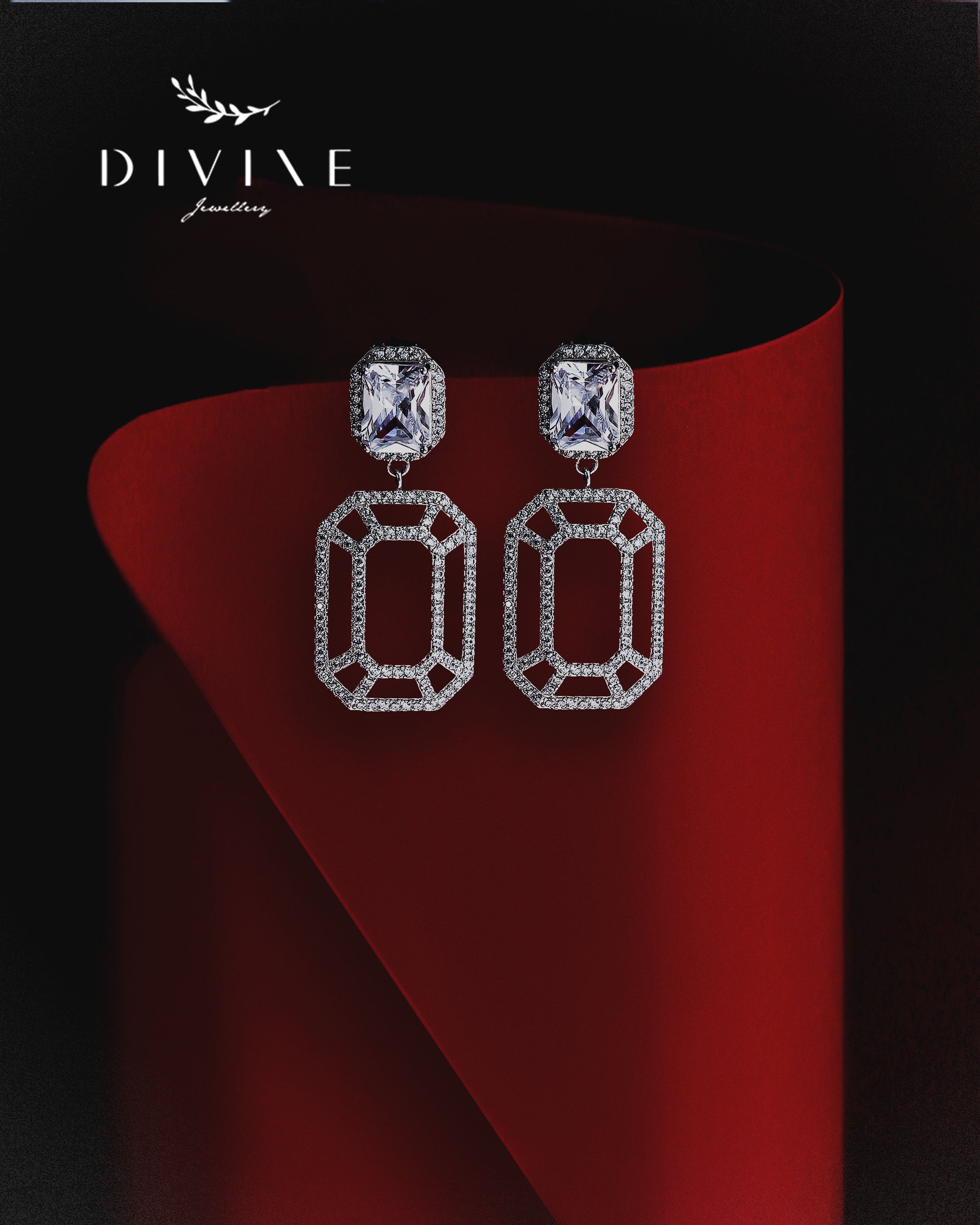 Silver earrings 307