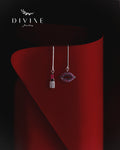 Silver earrings 309