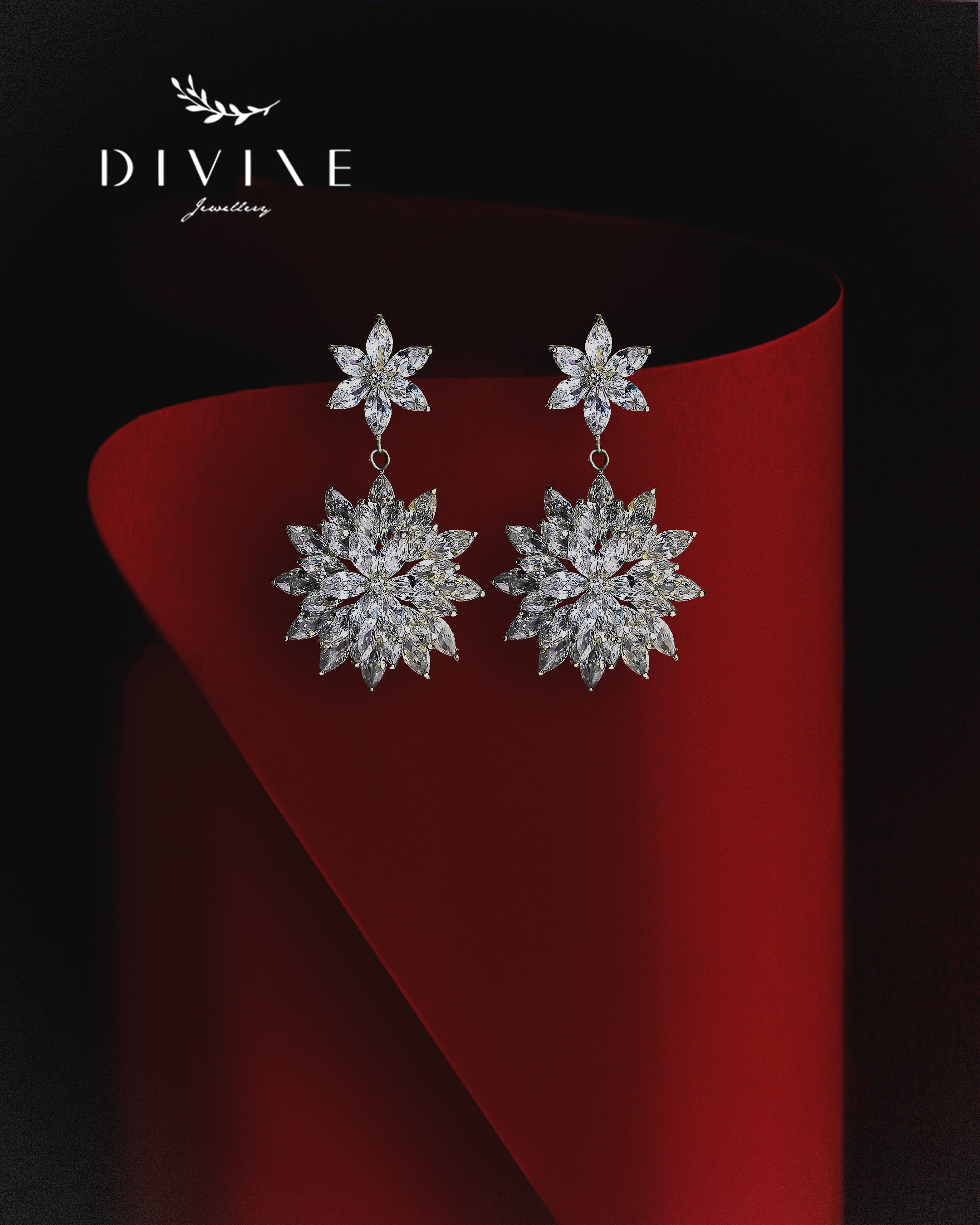 Silver earrings 312