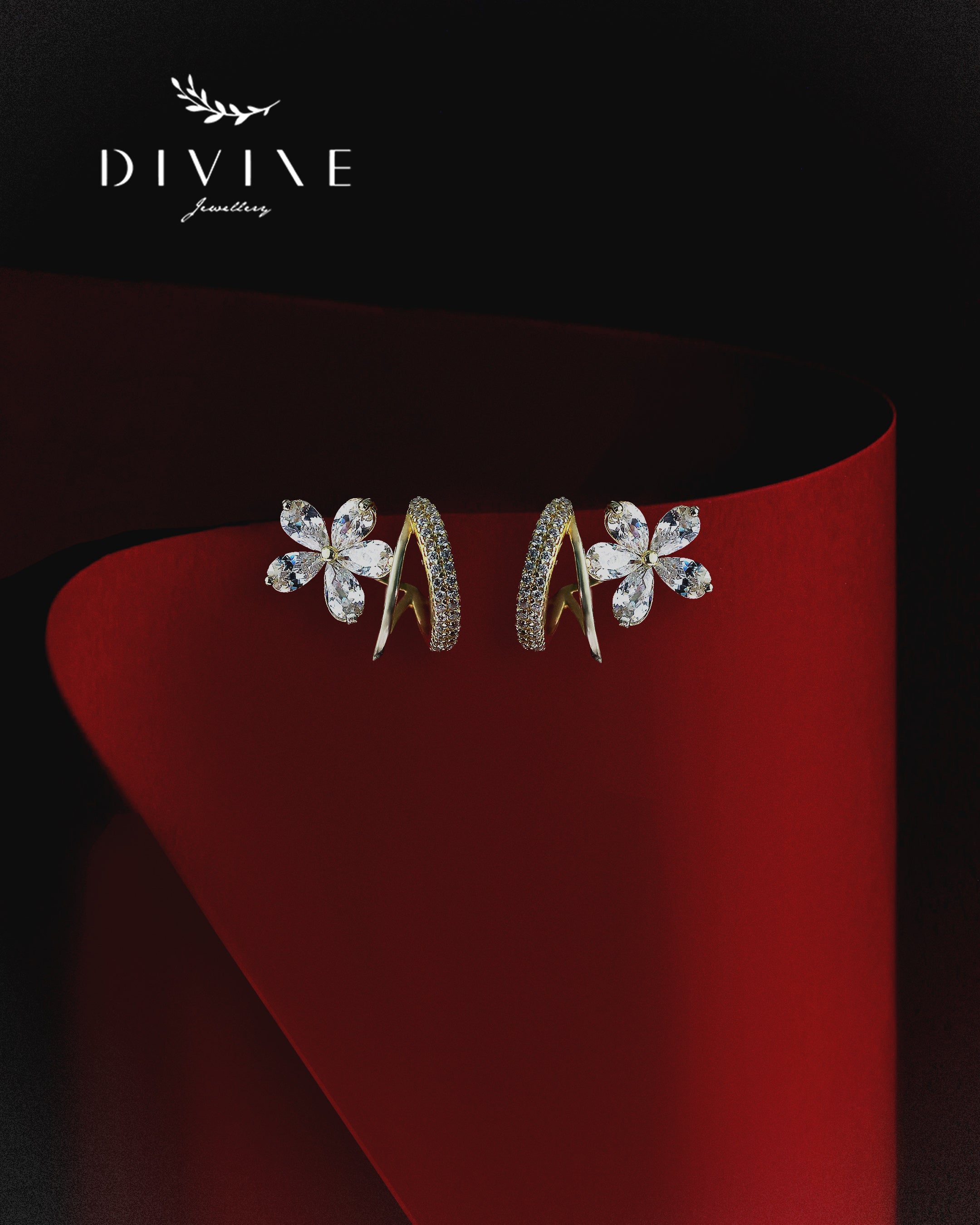 Silver earrings 322
