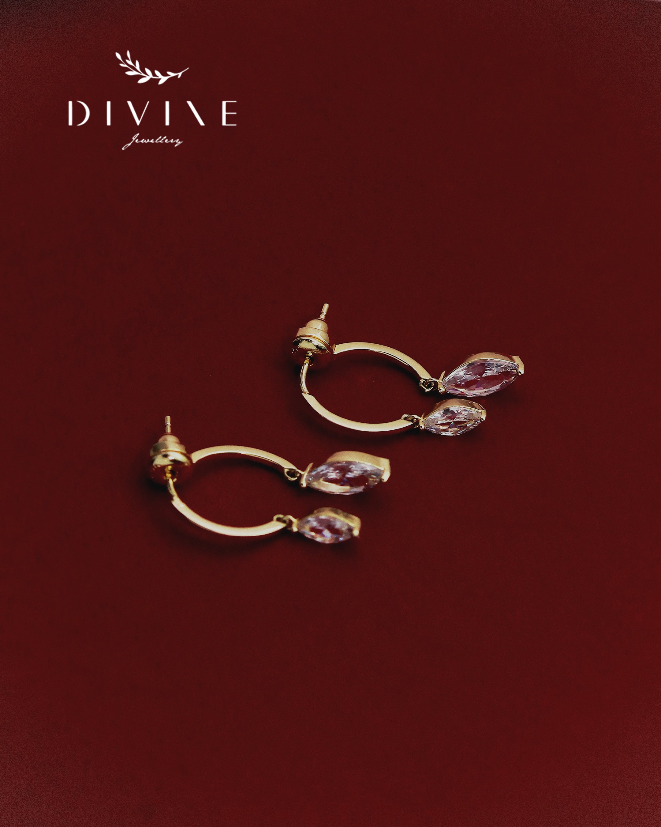 Silver earrings 341