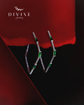 Silver earrings 344