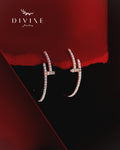 Silver earrings 345