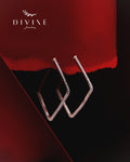 Silver earrings 346