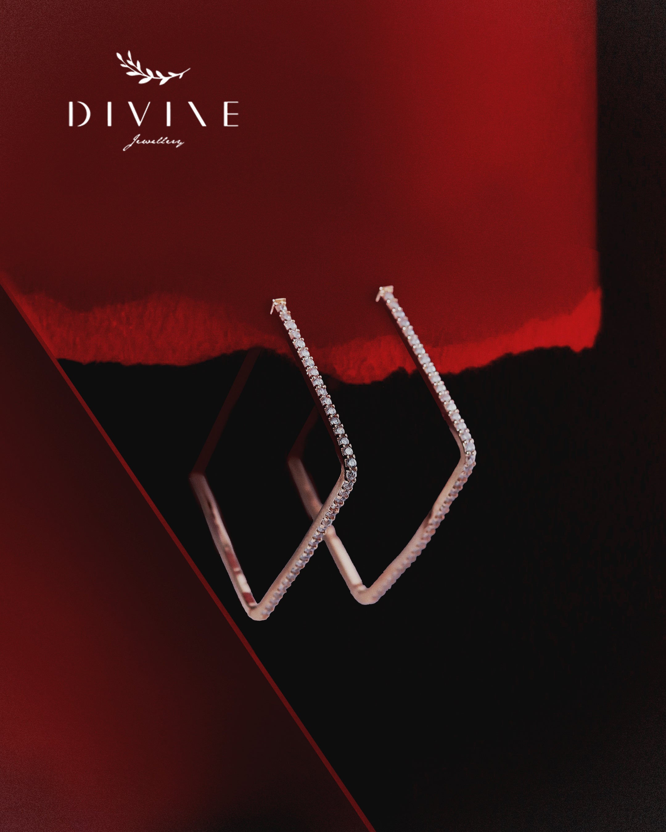 Silver earrings 346