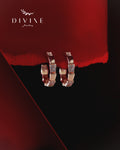 Silver earrings 348