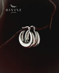 Silver earrings 401
