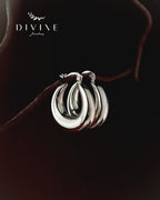 Silver earrings 401