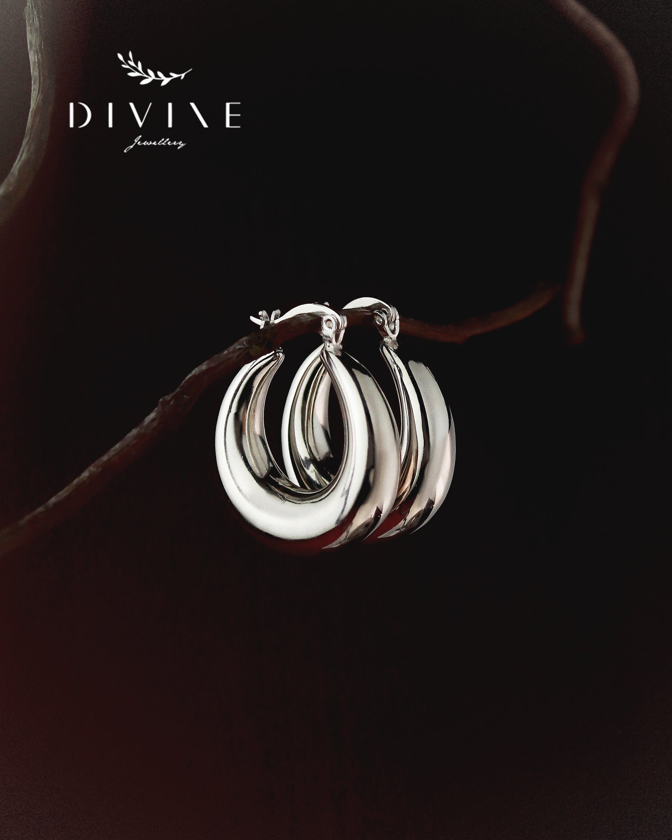 Silver earrings 401