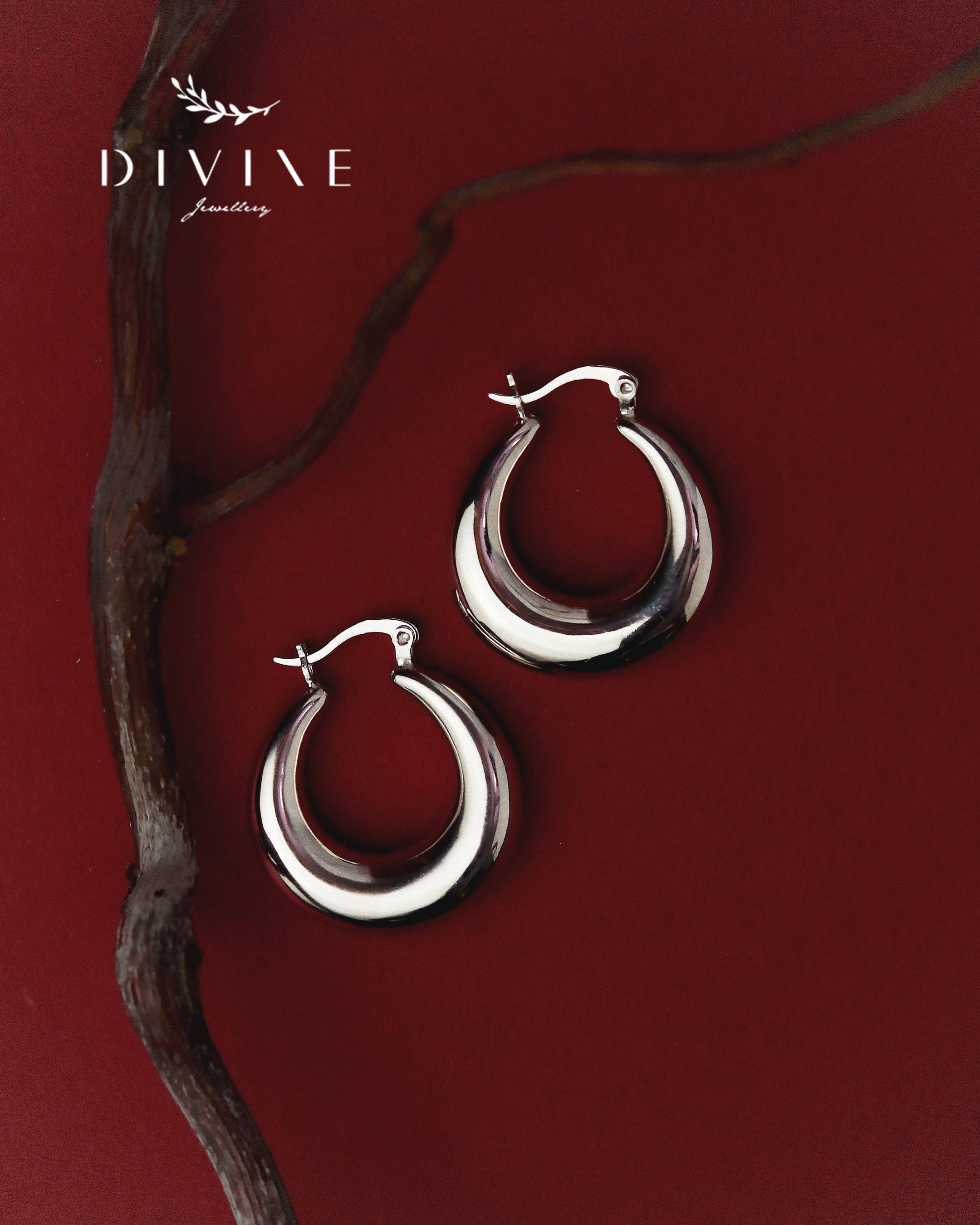 Silver earrings 401