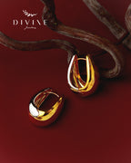 Silver earrings 402