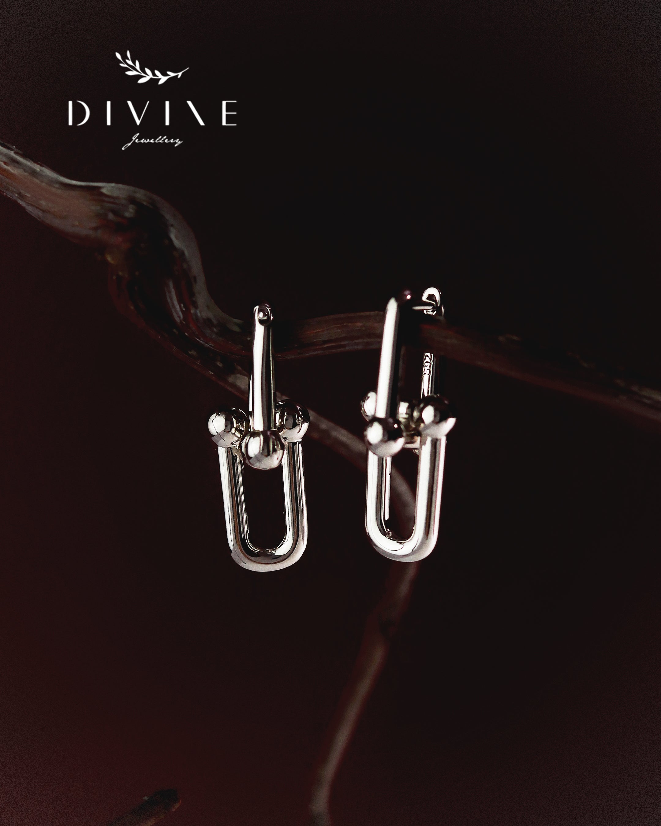 Silver earrings 403