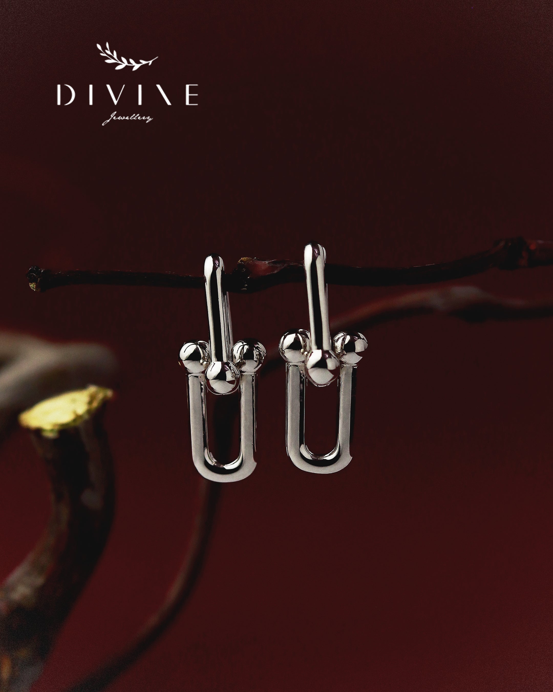 Silver earrings 403