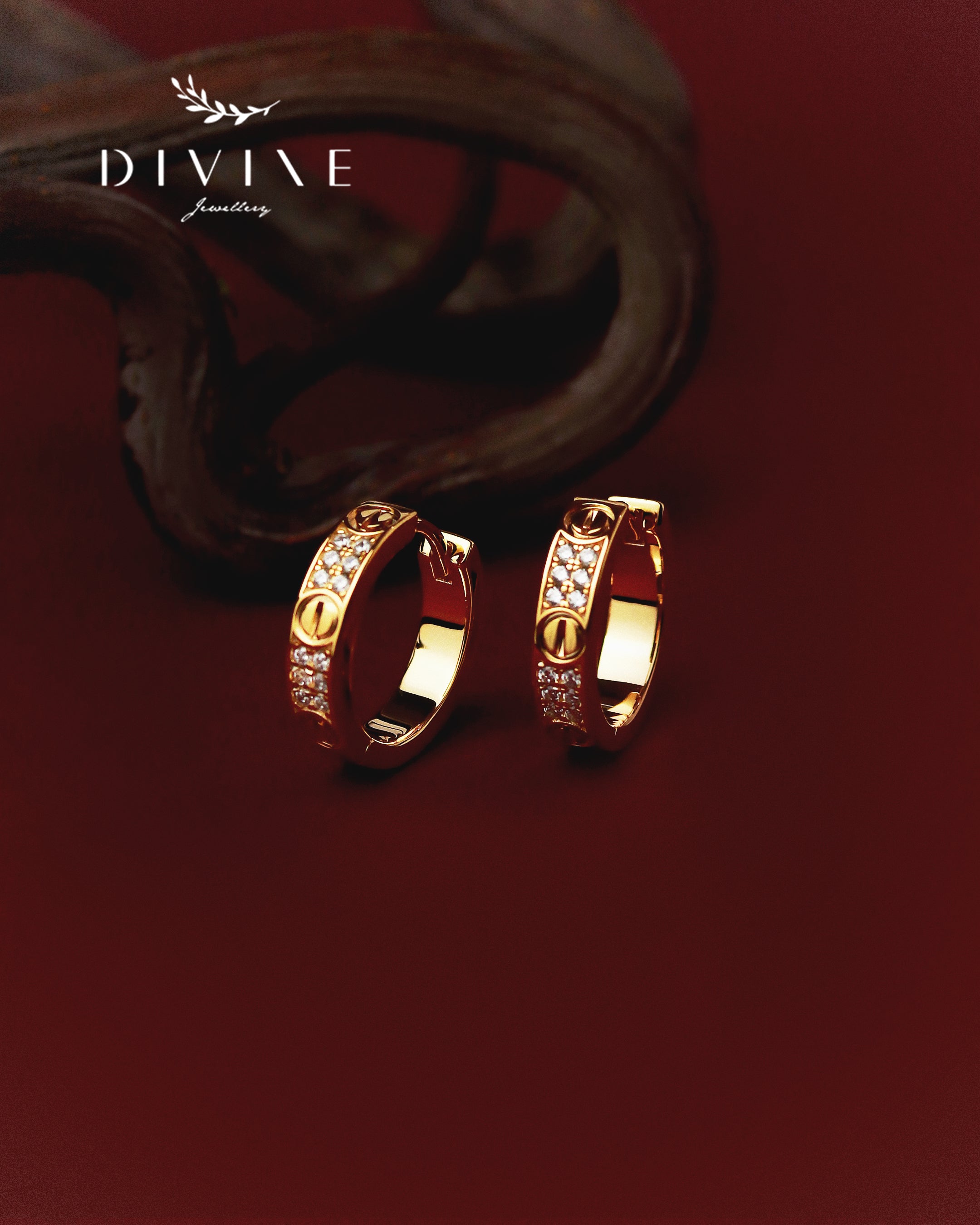 Silver earrings 405