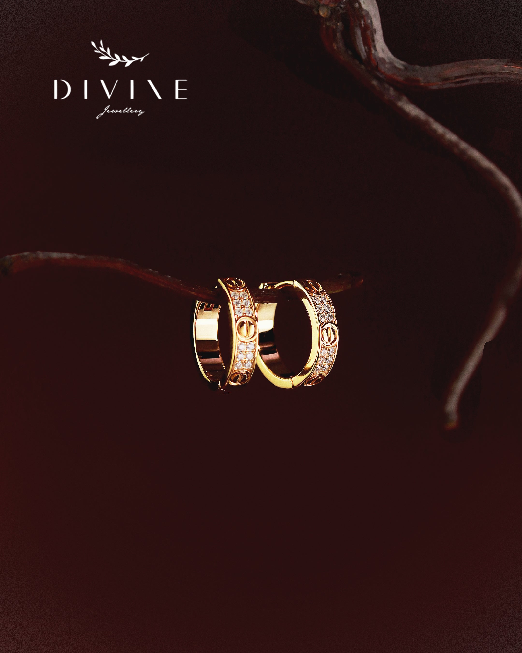 Silver earrings 405