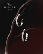 Silver earrings 406