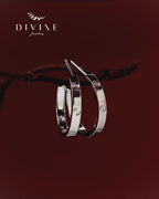 Silver earrings 406