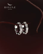 Silver earrings 407