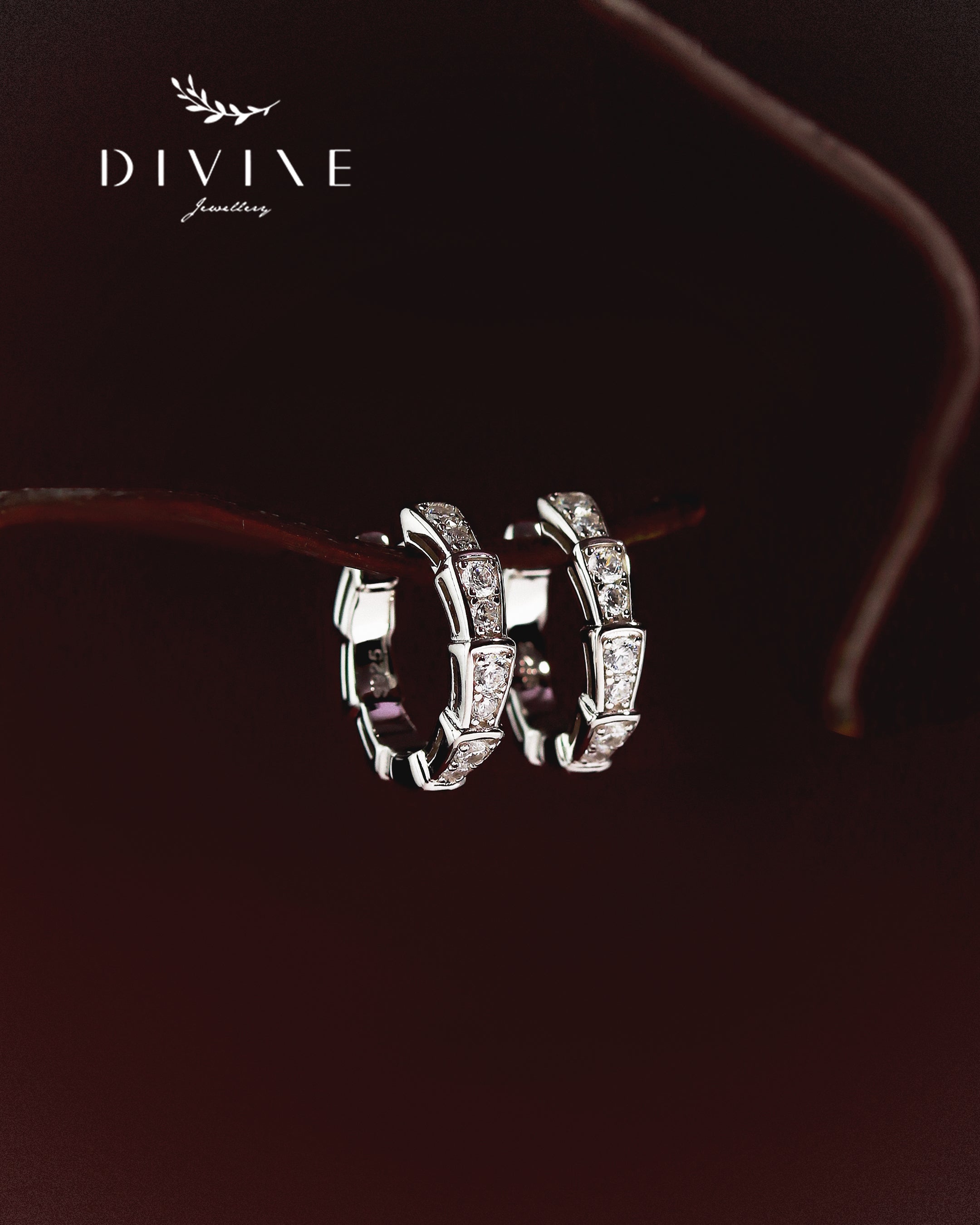 Silver earrings 407
