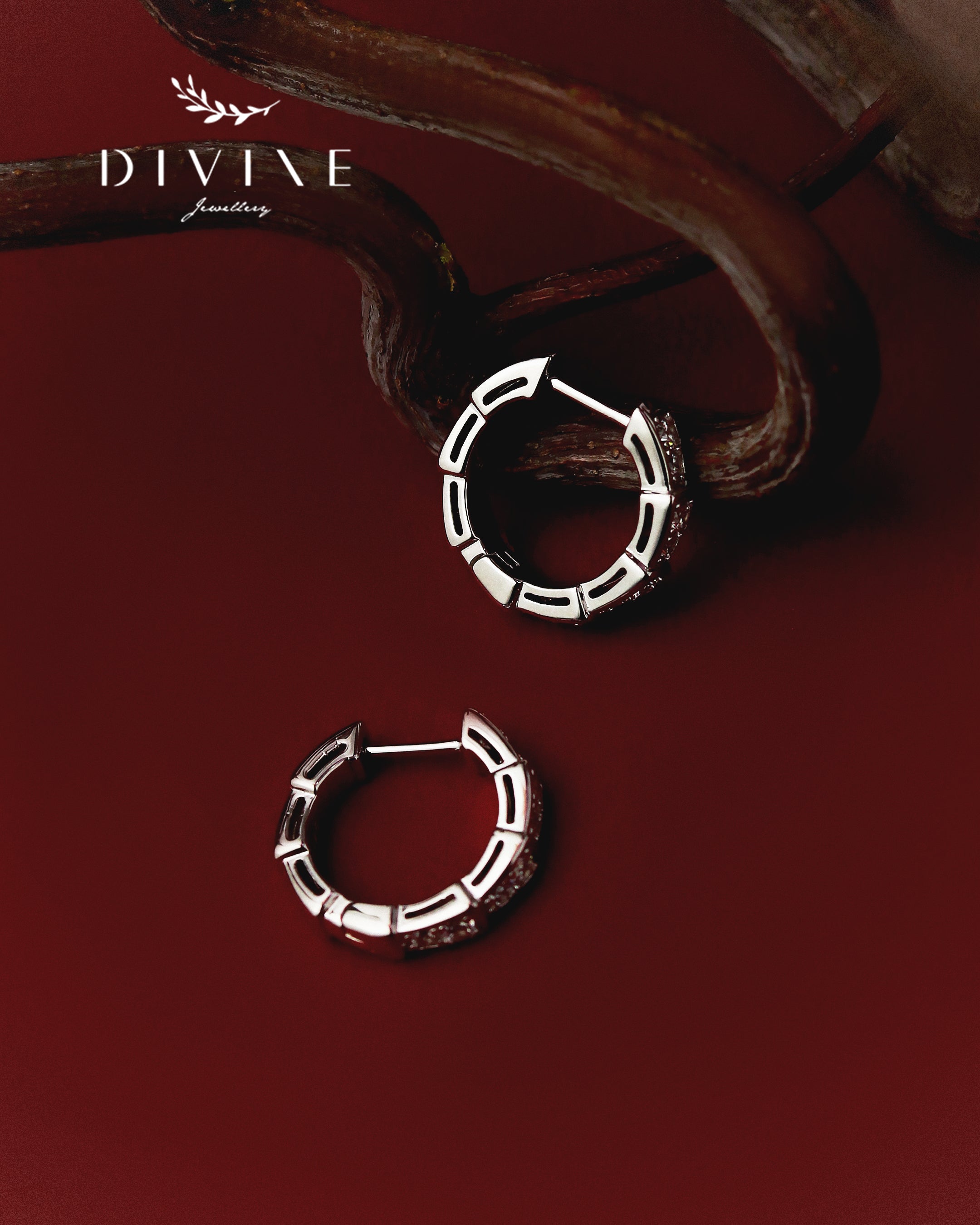 Silver earrings 407