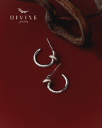 Silver earrings 408