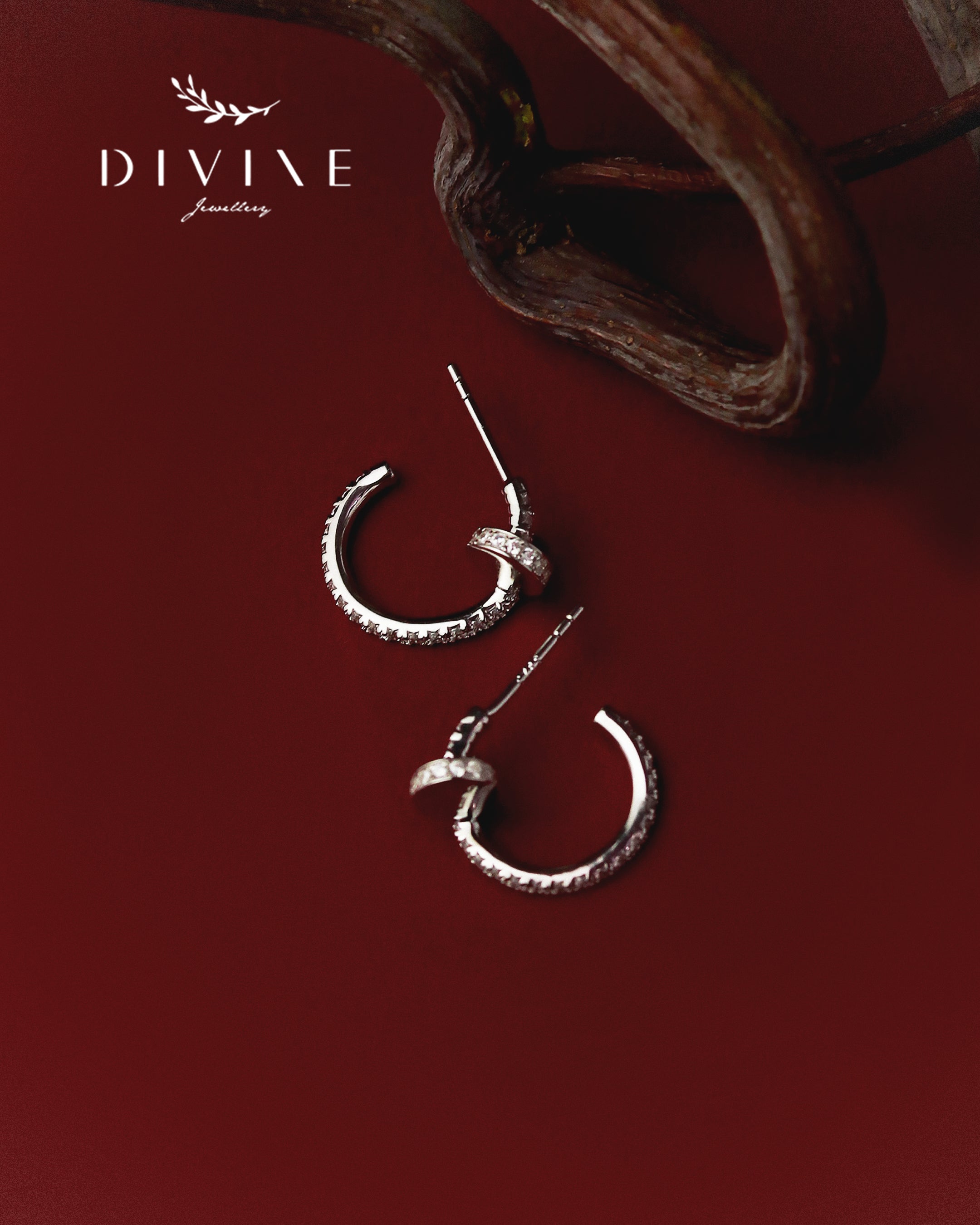 Silver earrings 408