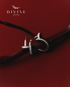 Silver earrings 408
