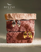 Silver earrings 409