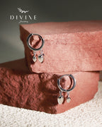 Silver earrings 411
