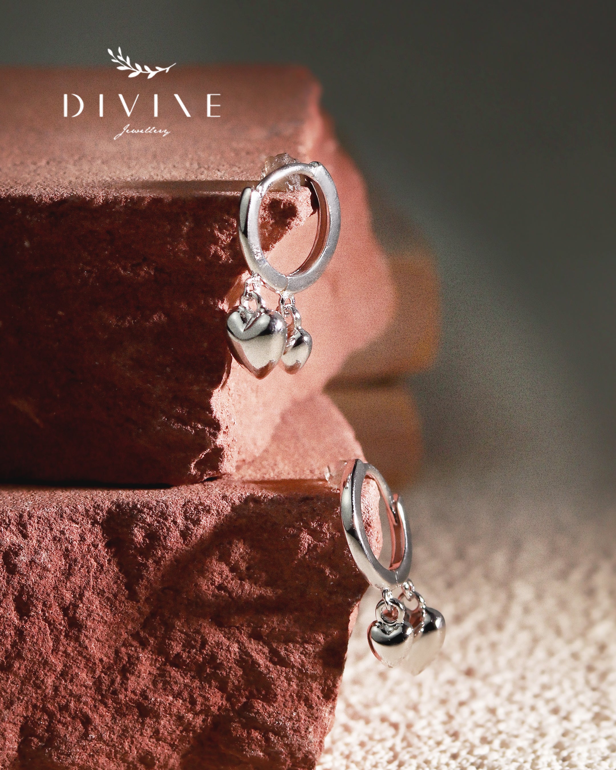 Silver earrings 411