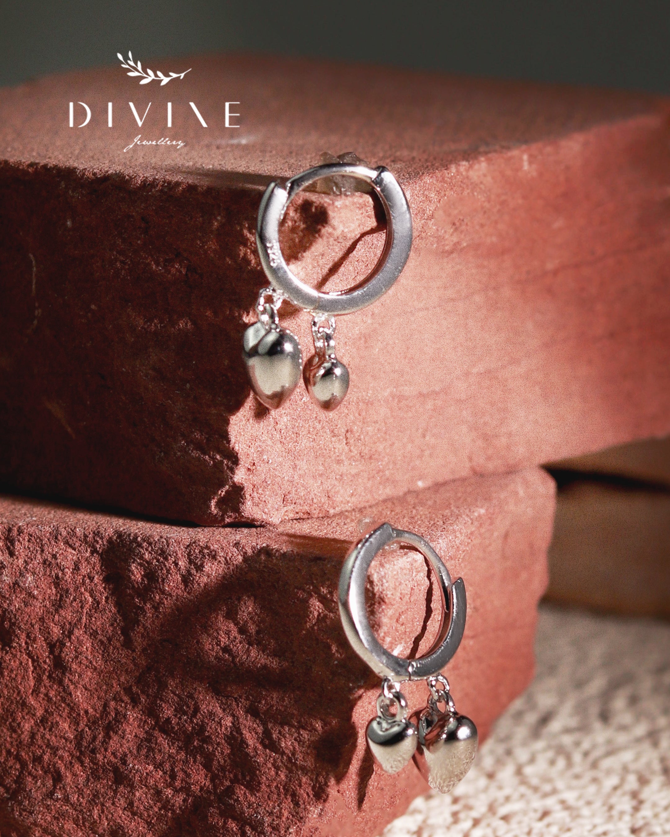 Silver earrings 411