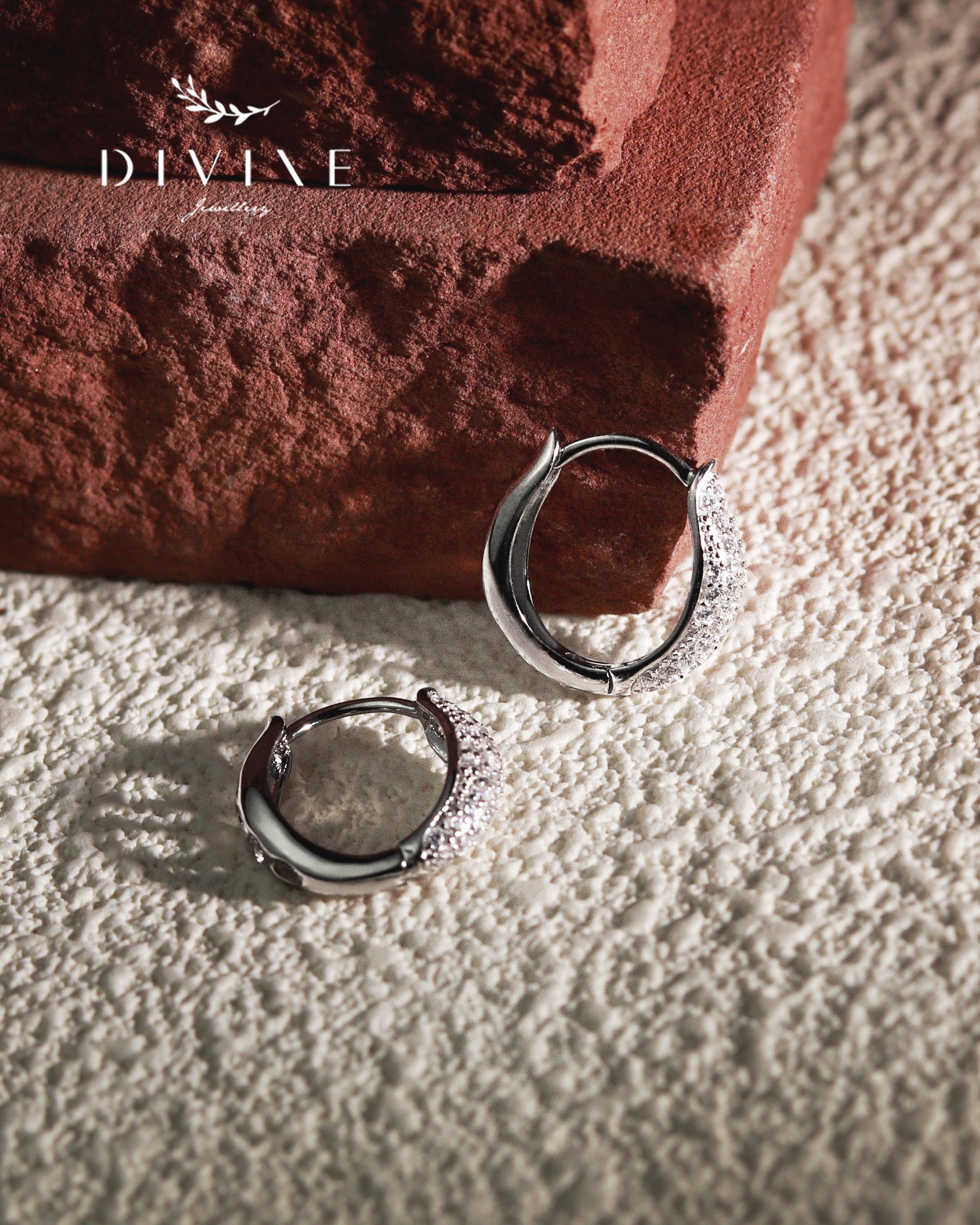 Silver earrings 412