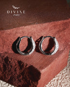 Silver earrings 412